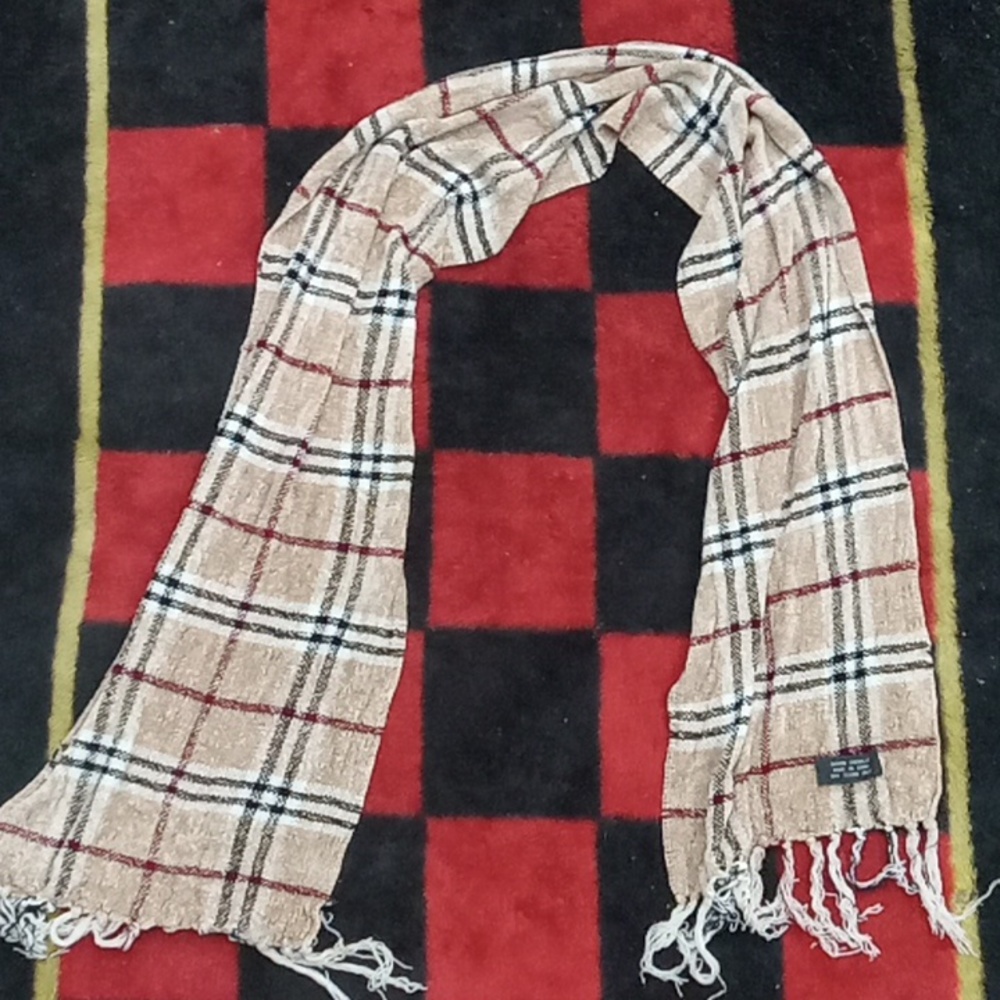 Chenille wool scarf